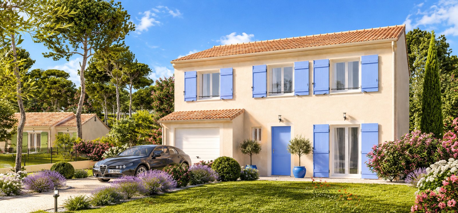 Brand new four-bedroom house with two bathrooms of the type built on the Vendée coast