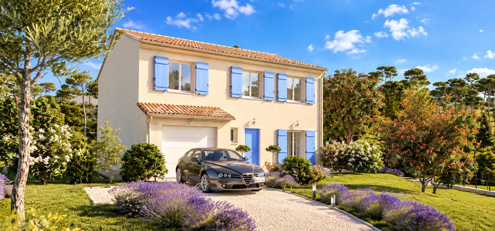 Brand new four-bedroom house with two bathrooms of the type built on the Vendée coast