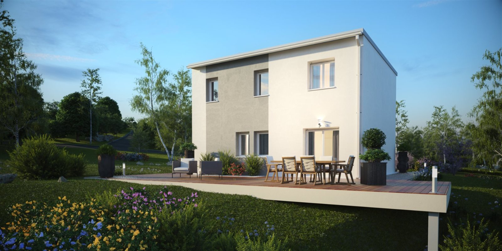 Brand new 4-bedroom house of the type built at Menomblet in the Vendée