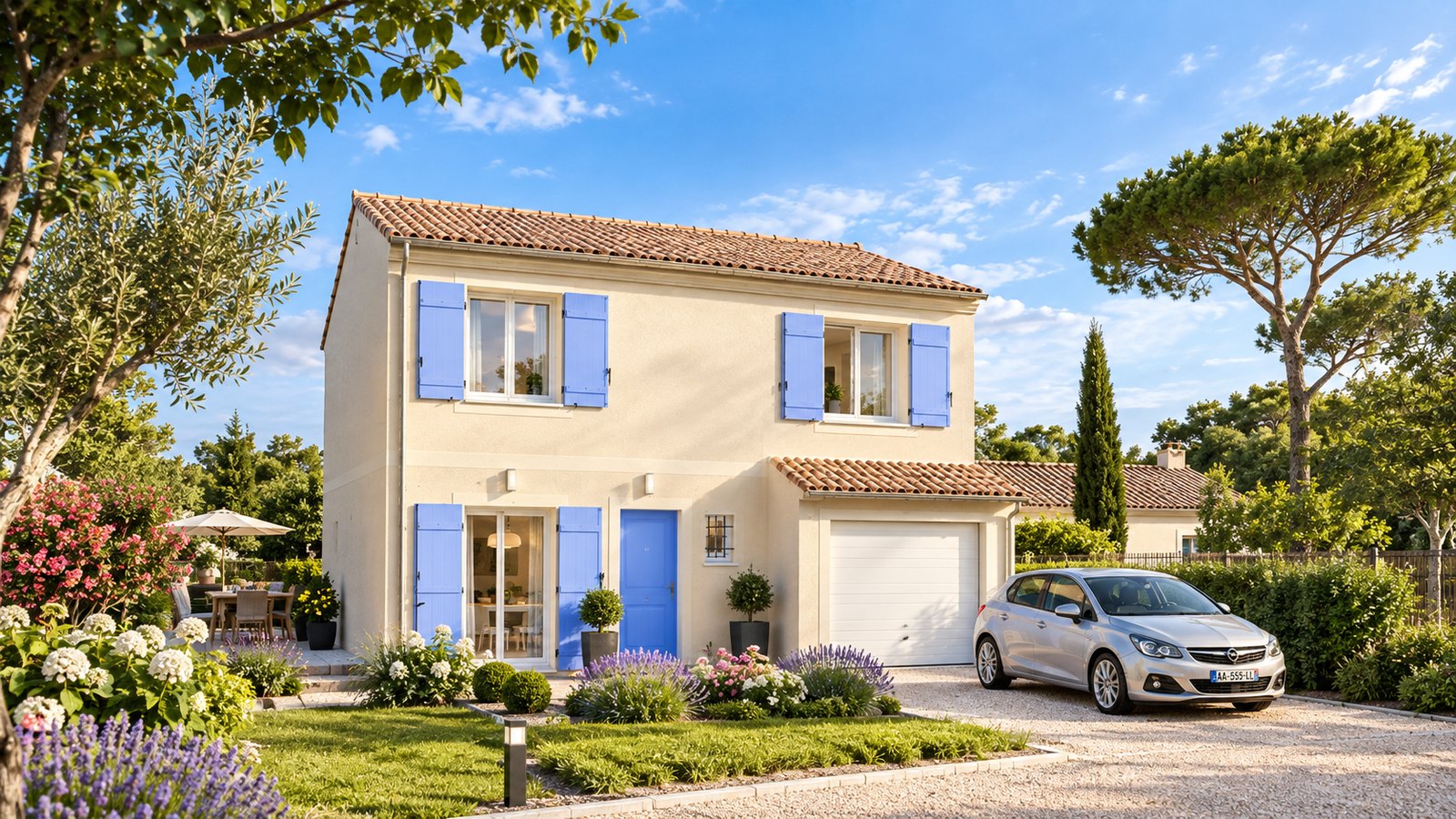 Brand new four-bedroom house with two bathrooms of the type built on the Vendée coast