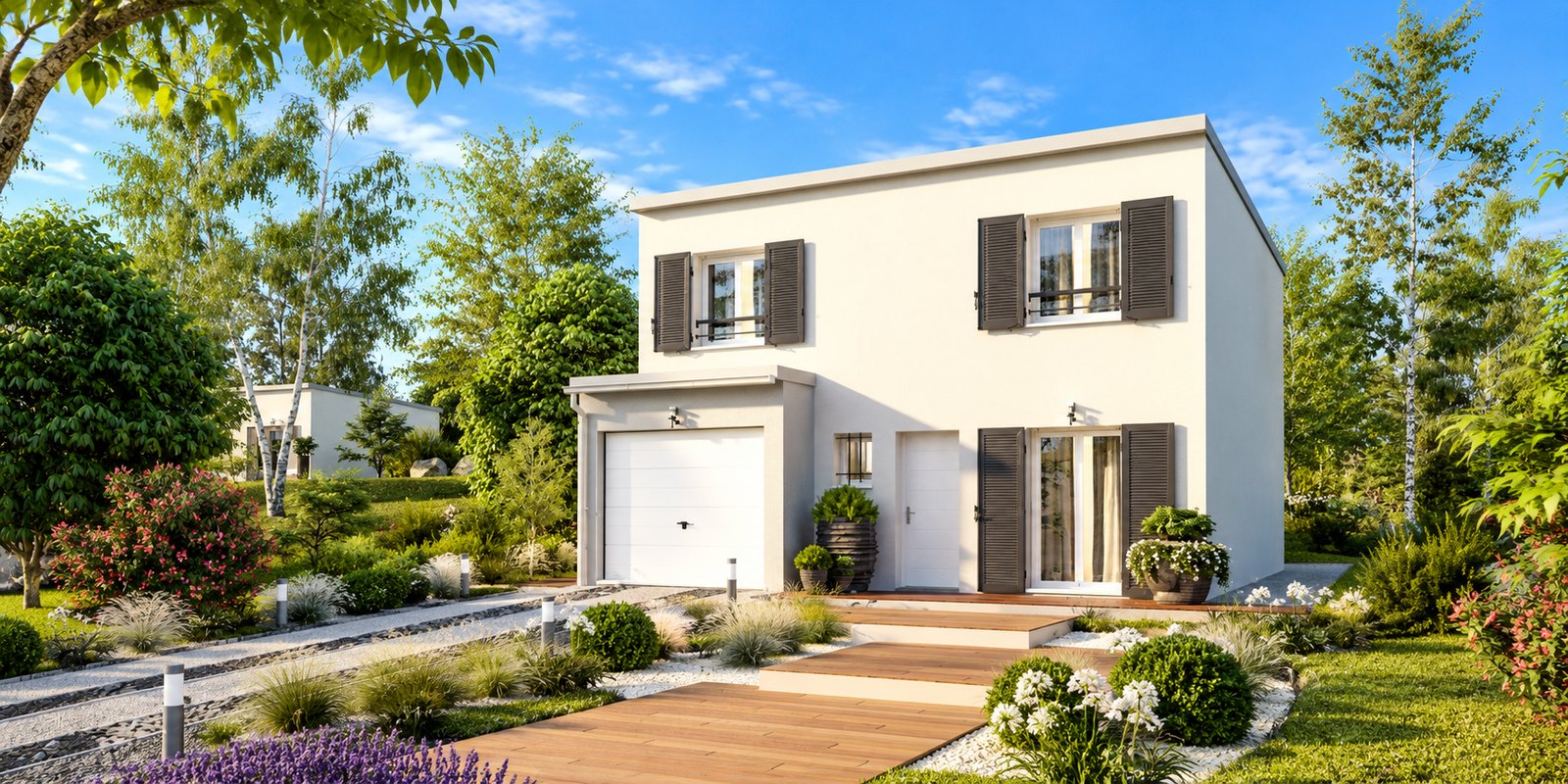Brand new four-bedroom house with two bathrooms of the type built on the Vendée coast