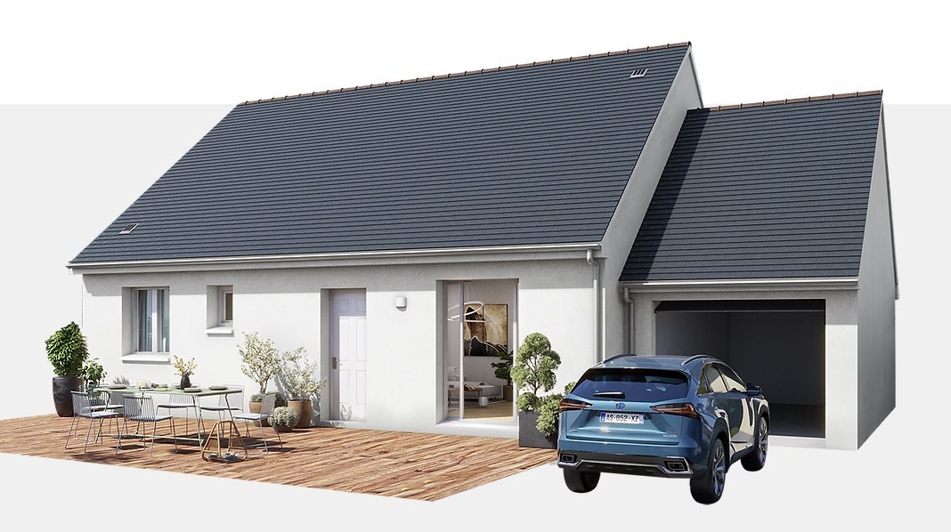 A home of this design at Saint-Hilaire-du-Harcouët