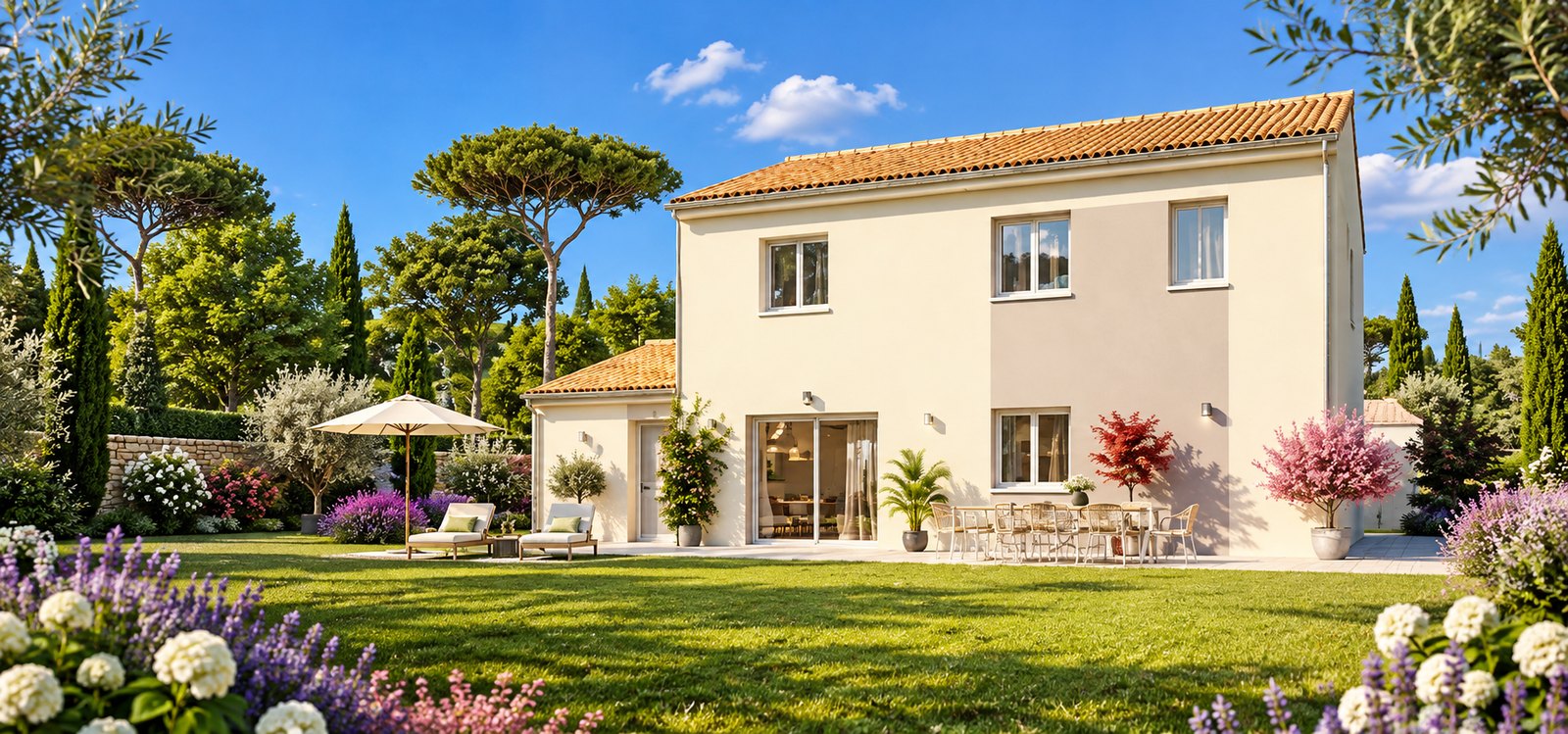 Brand new four to five bedroom house of the type built around Saint-Malo in Brittany