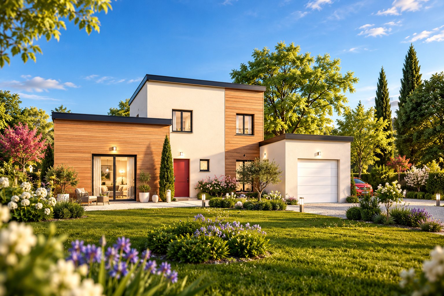 Brand new four to five bedroom house of the type built around Saint-Malo in Brittany