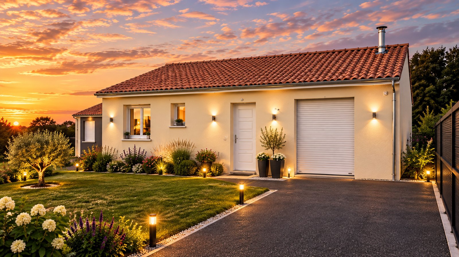 Brand new two-bedroom bungalow of the type built in the southern Vendée